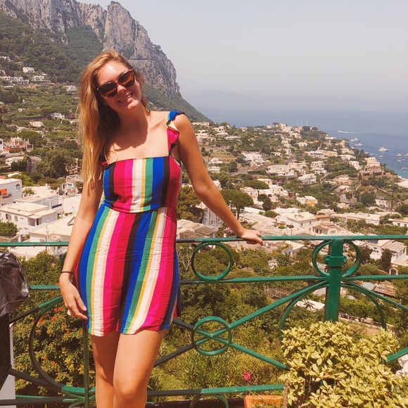 Forever 21 Rainbow Dress - Picture 2 of 3